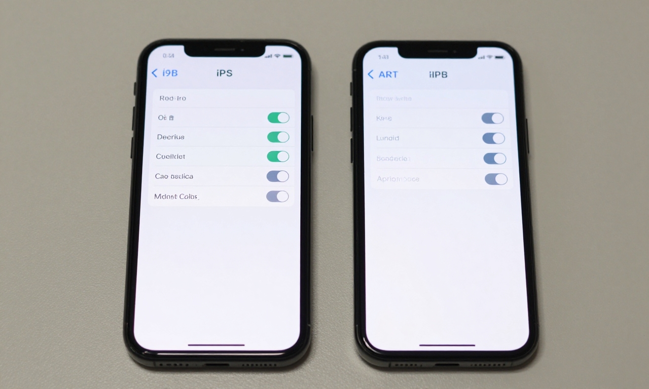 iOS and Android security settings comparison