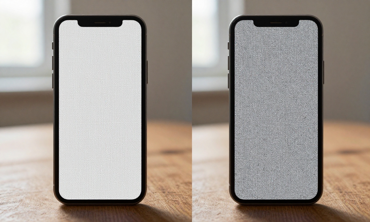 Comparison of clean versus noisy smartphone photos