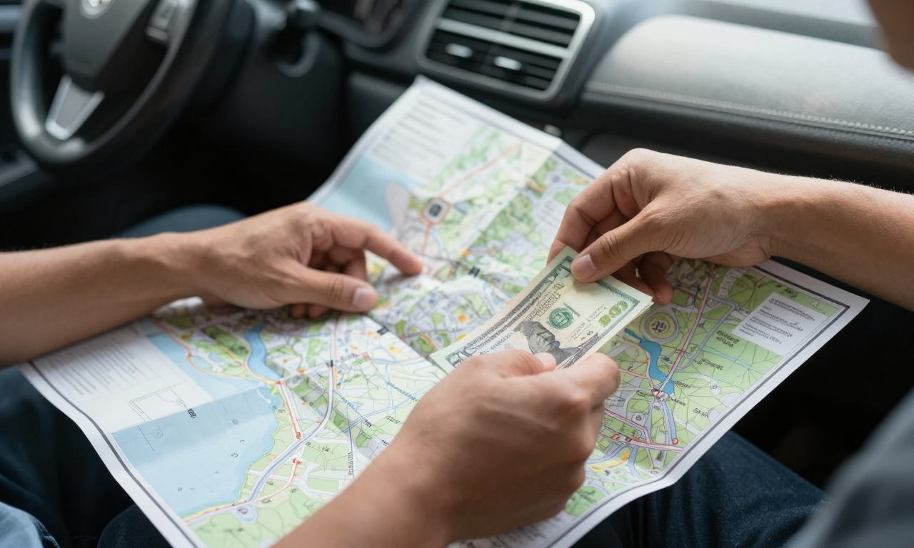 Using printed map and cash instead of smartphone