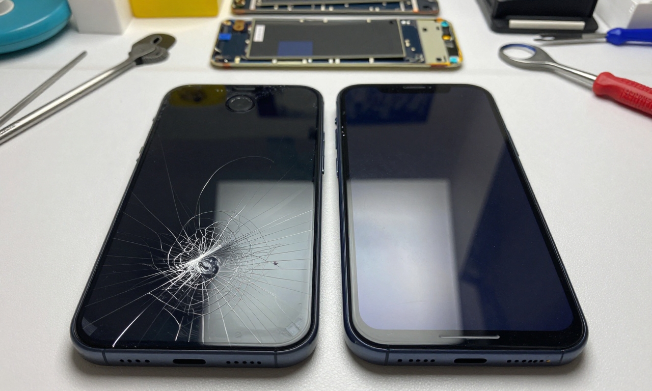 Smartphone display repair comparison