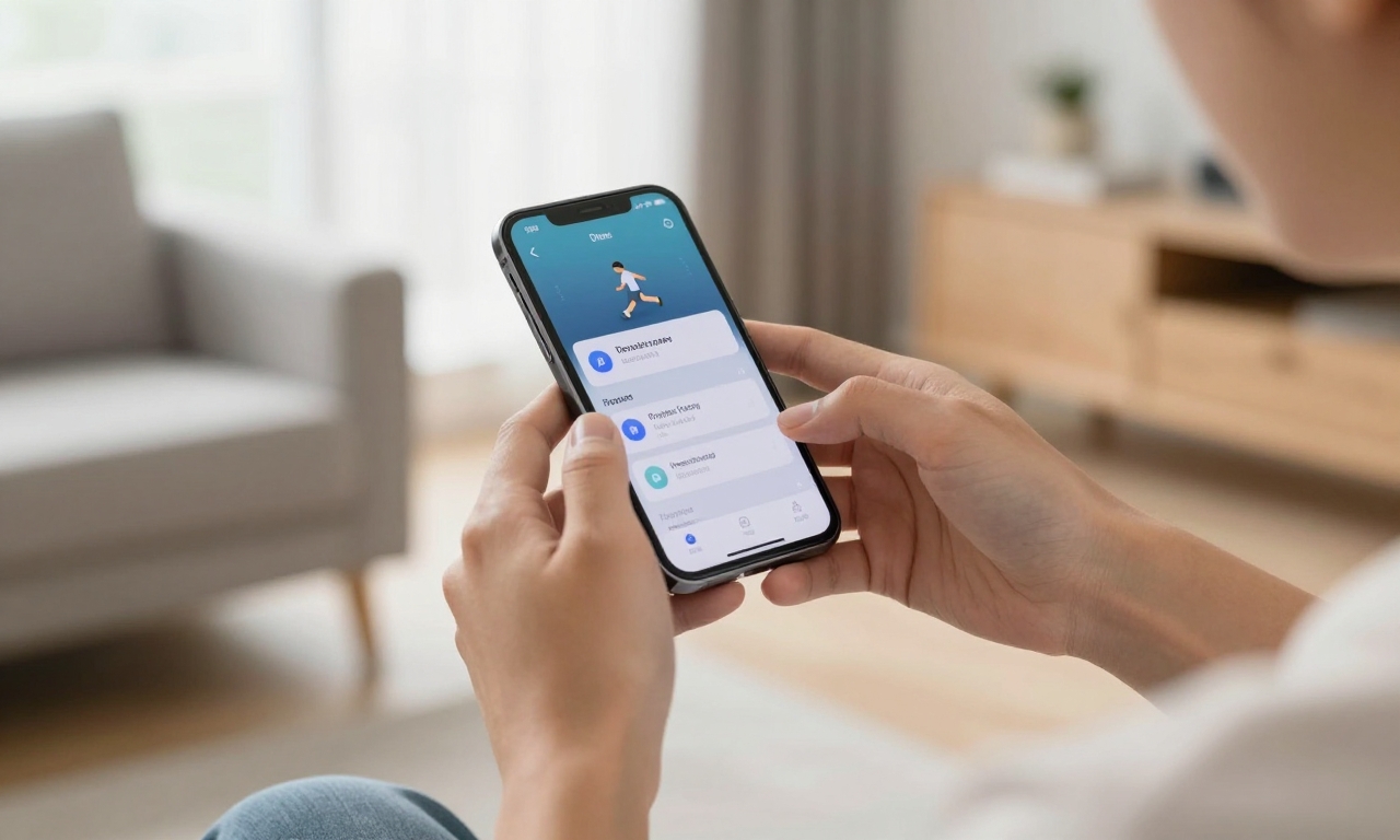Person multitasking with smartphone showing stable performance