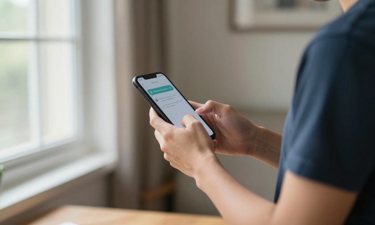 Smartphone providing subtle mental health support notification