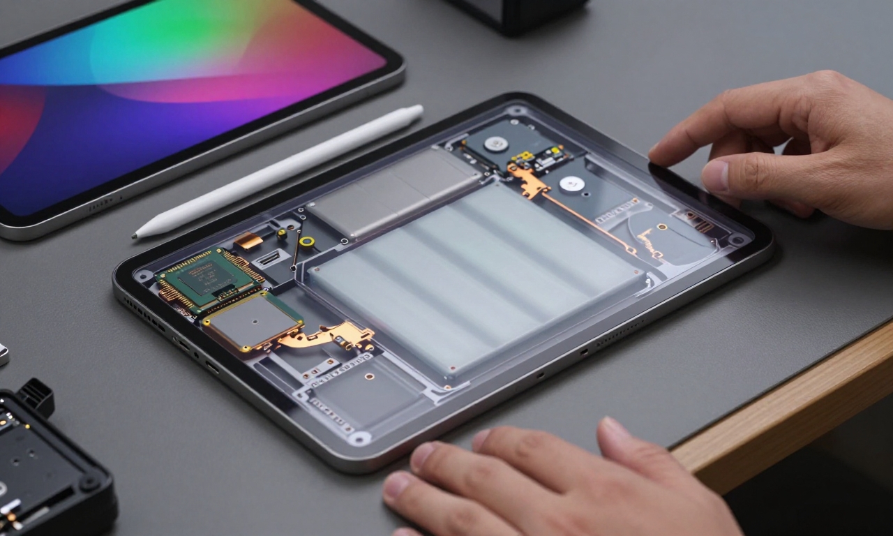 tablet hardware components transparent view