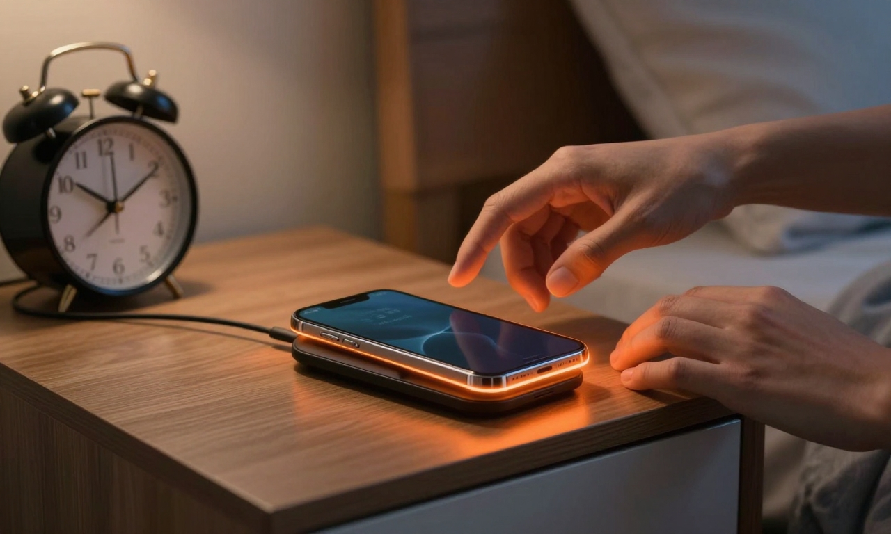 Wireless charging heat at night