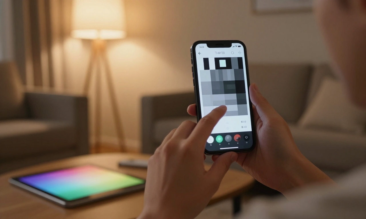 Adjusting smartphone display settings with calibration app