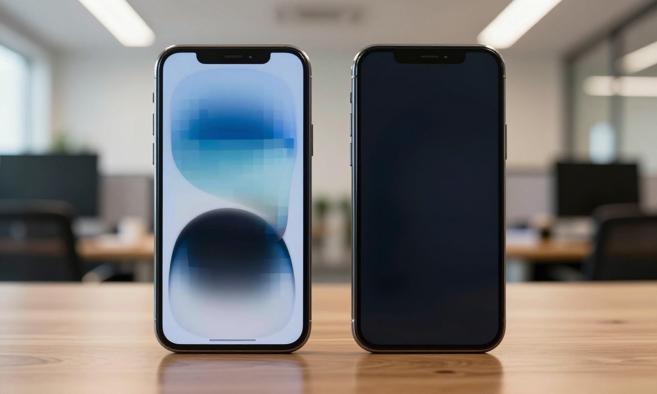 two smartphones comparing smooth versus laggy performance