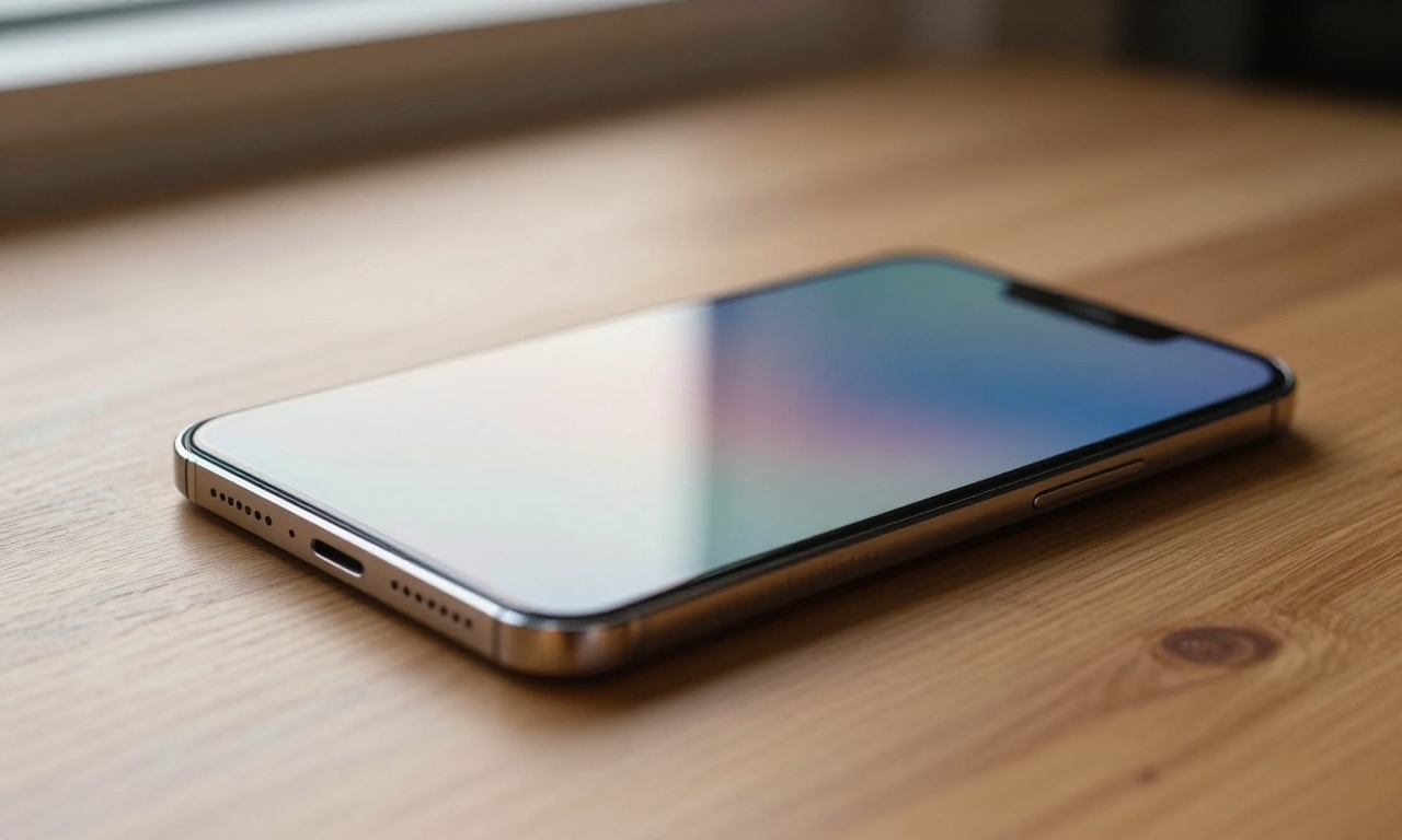 foldable phone screen with visible crease