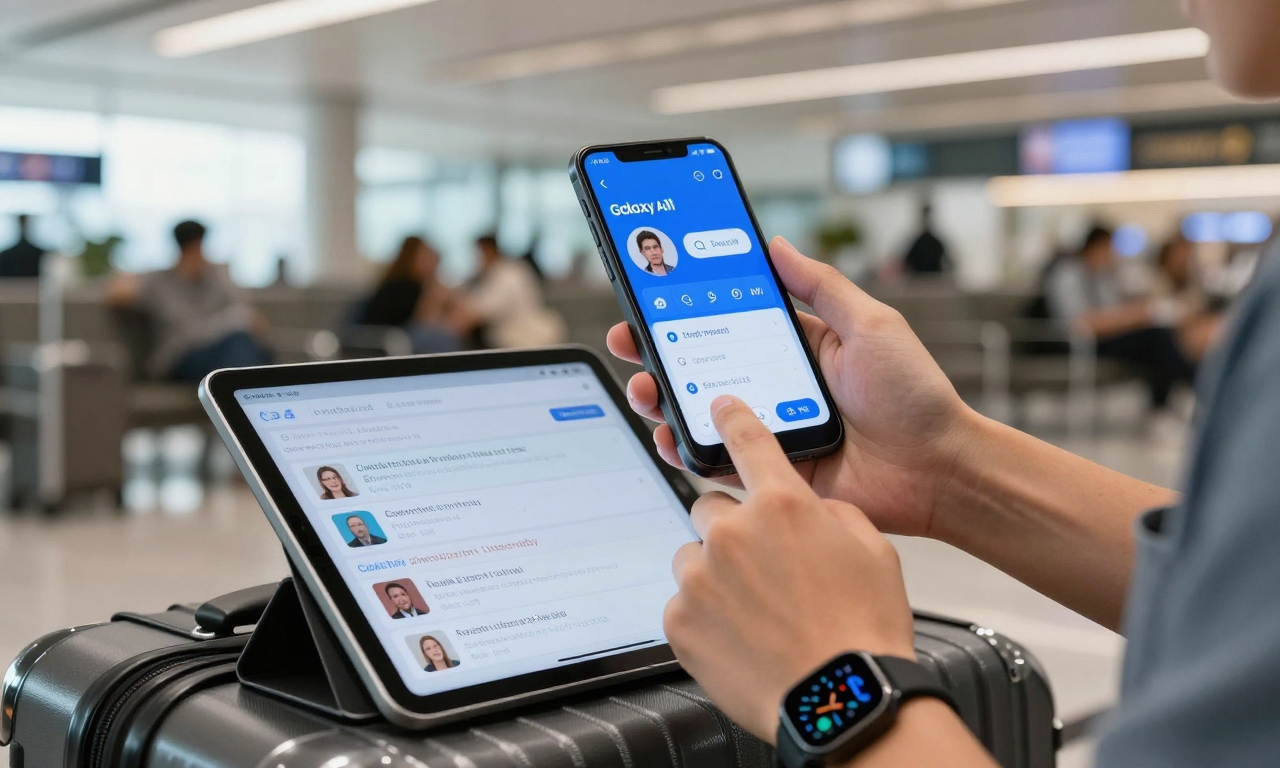 Practical applications of Galaxy AI for travel and productivity
