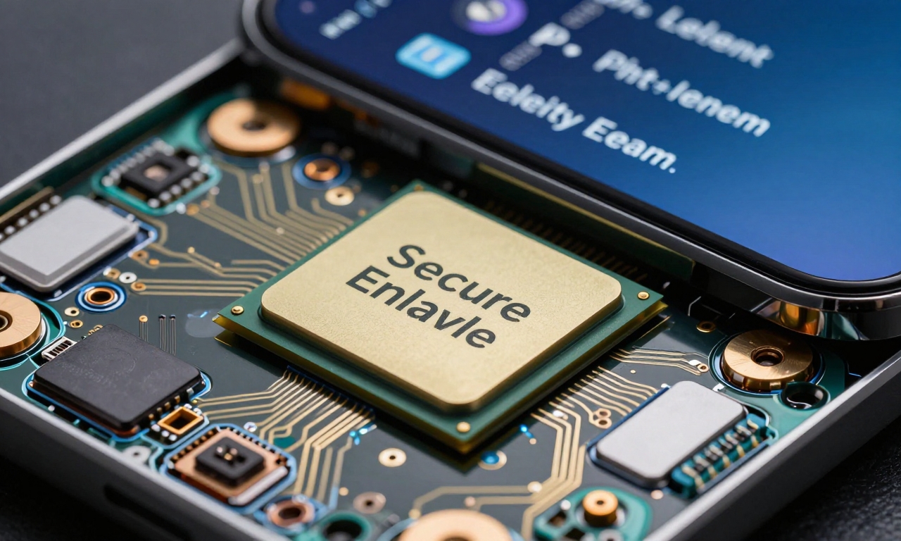 iPhone hardware security components close-up