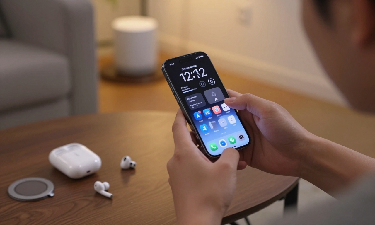 iPhone lock screen with Apple ecosystem integration