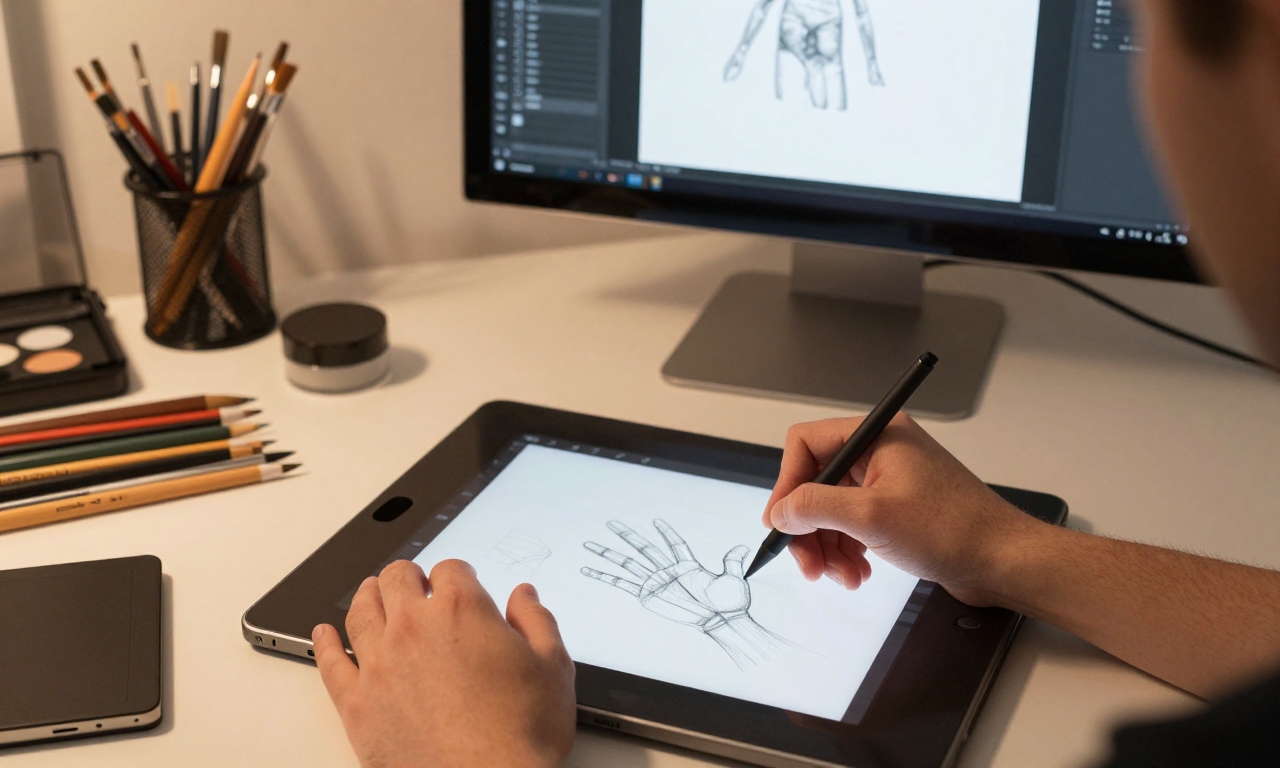 Creative professional using M4 iPad Pro as primary device