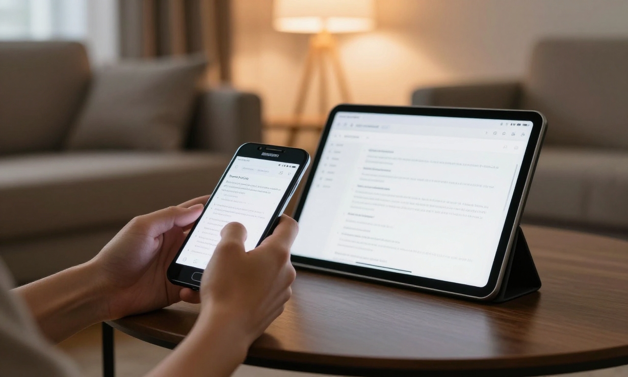 Contextual intelligence between smartphone and tablet