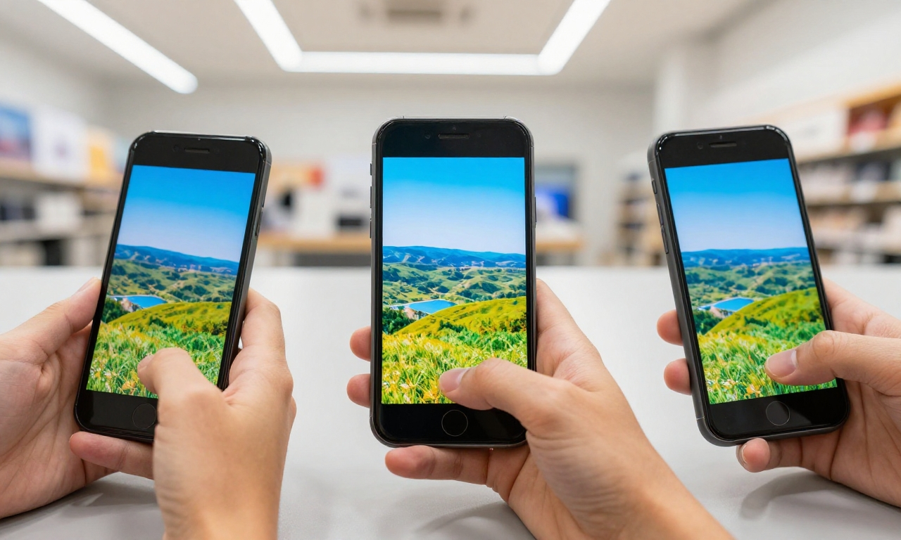 Color variation across smartphone displays