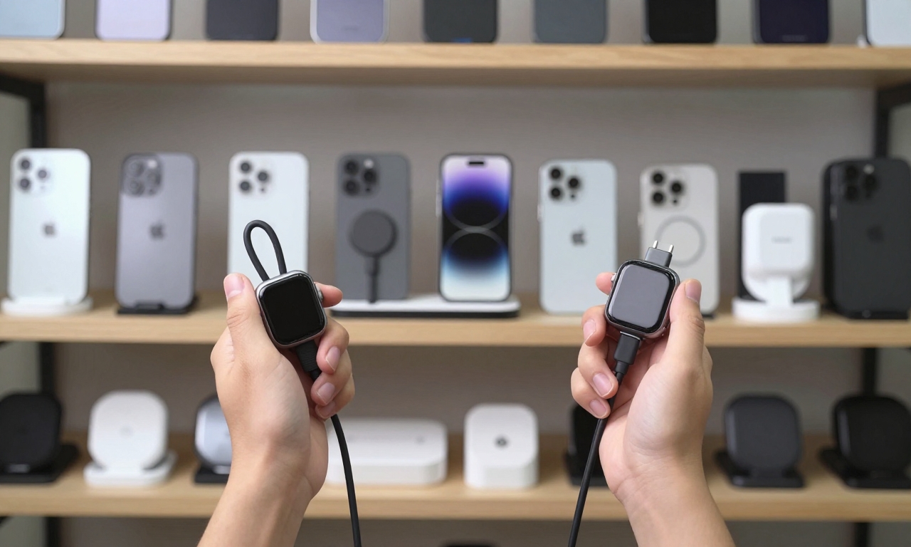 Person discovering incompatible smartphone accessories