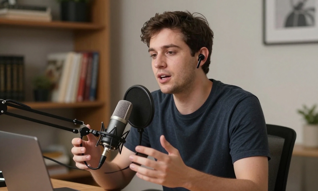 AI noise cancellation for podcast recording