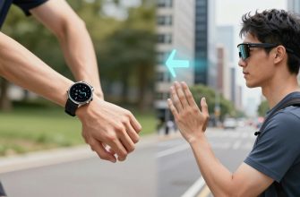 Split view comparing health wearables and smart glasses in use