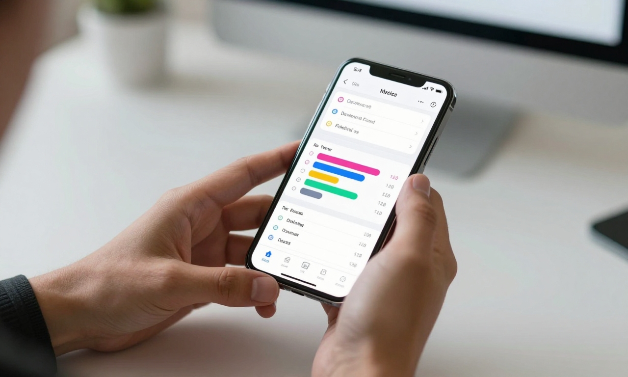 Person reviewing app permission analytics on smartphone