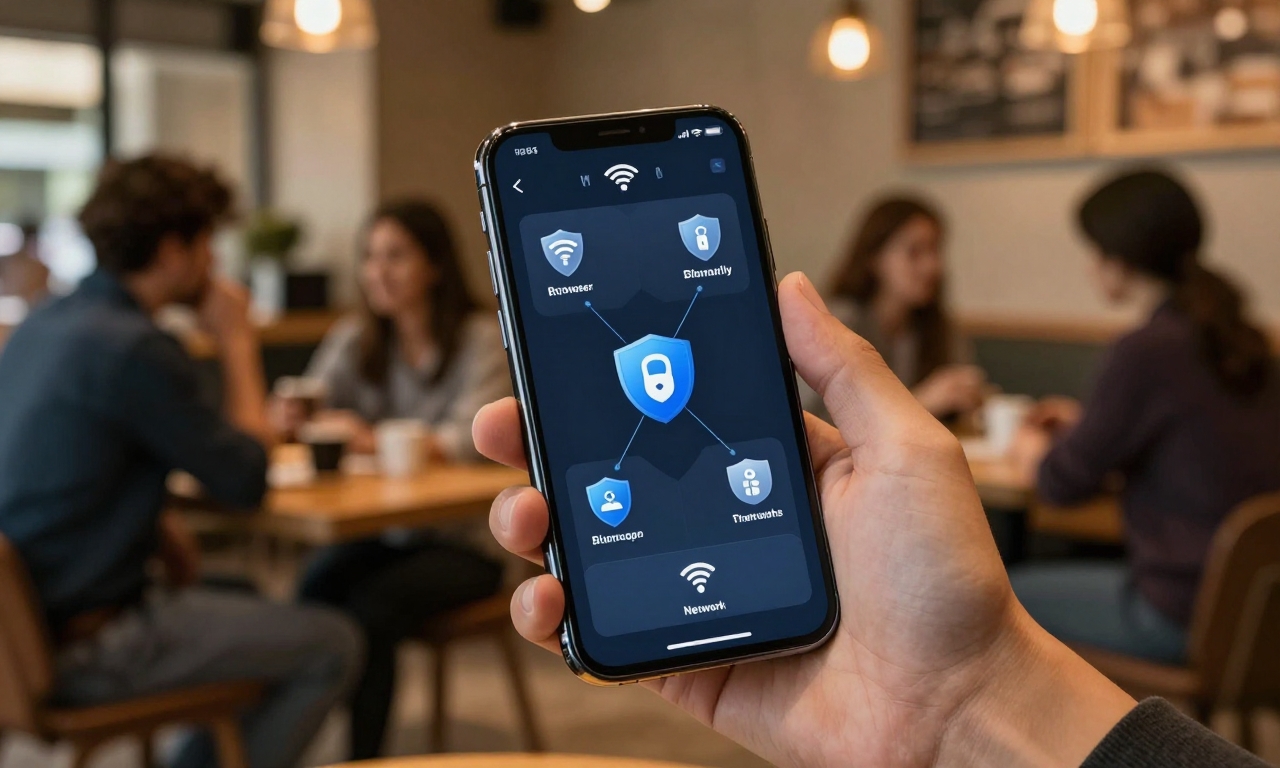 Smartphone securing Wi-Fi connections with network protection