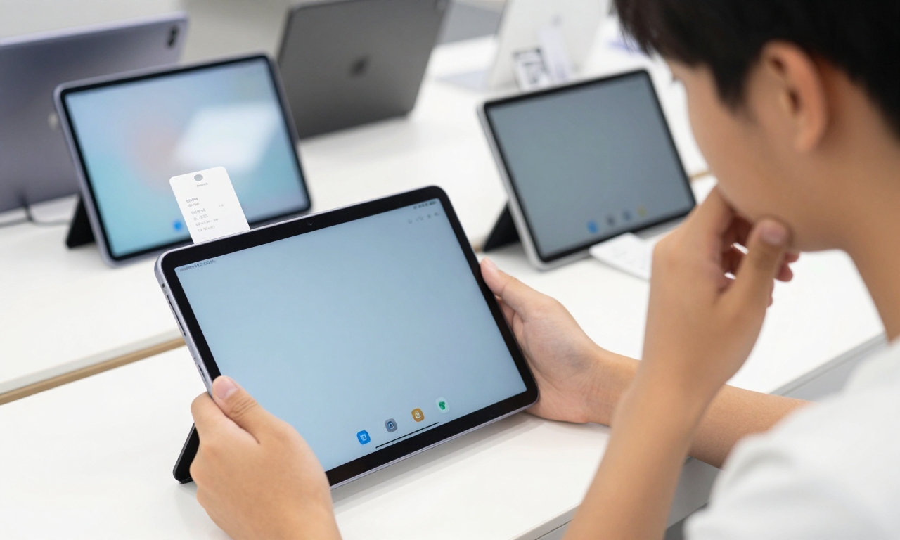 Student evaluating cost-performance trade-offs for tablets