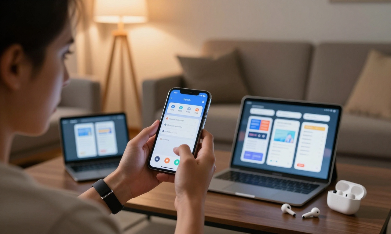 Person comparing app ecosystems across different platforms