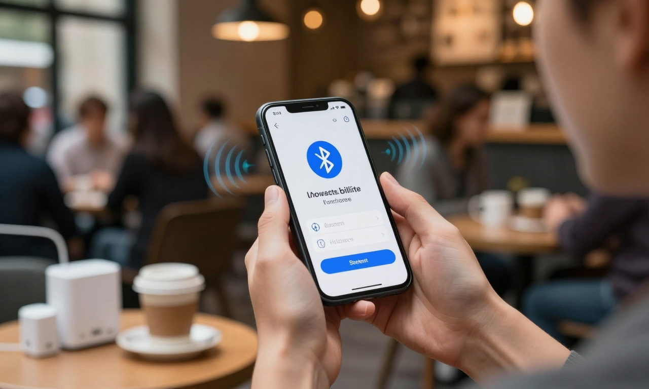 Smartphone Bluetooth vulnerability in crowded cafe