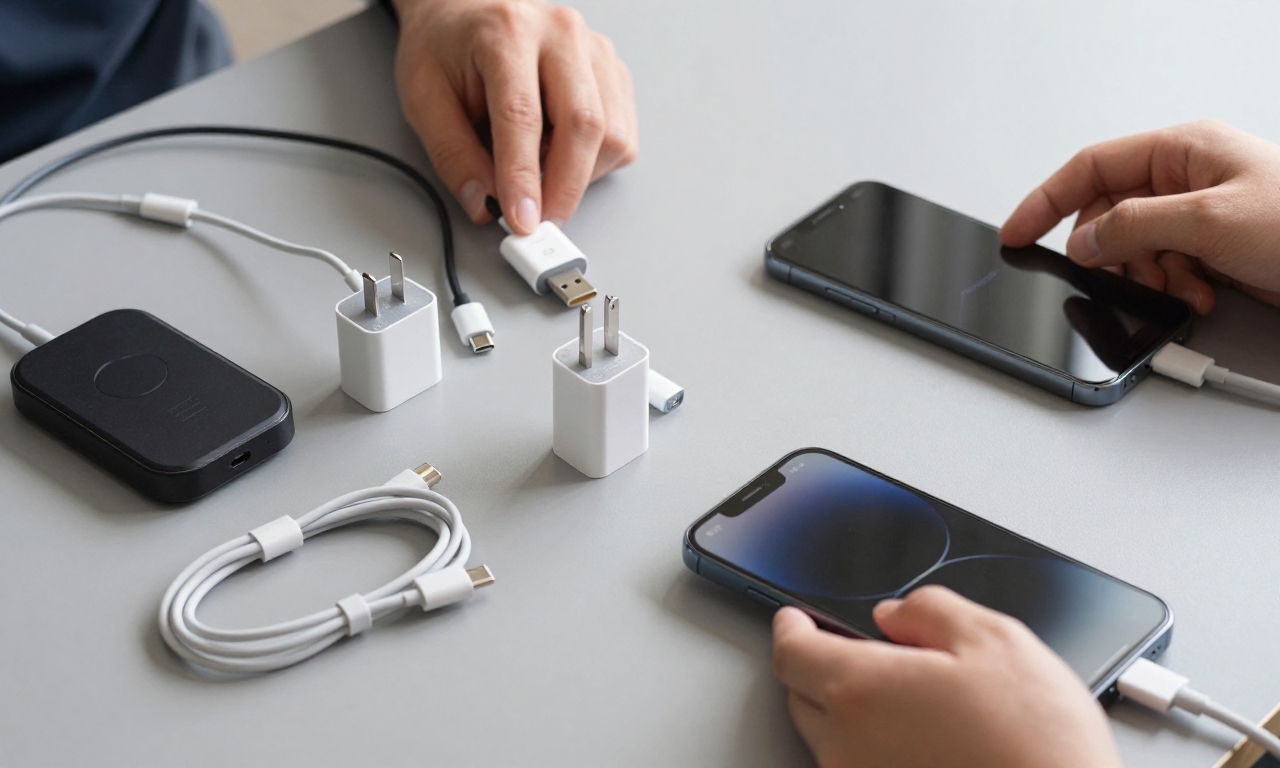 charging cables and adapters compatibility demonstration