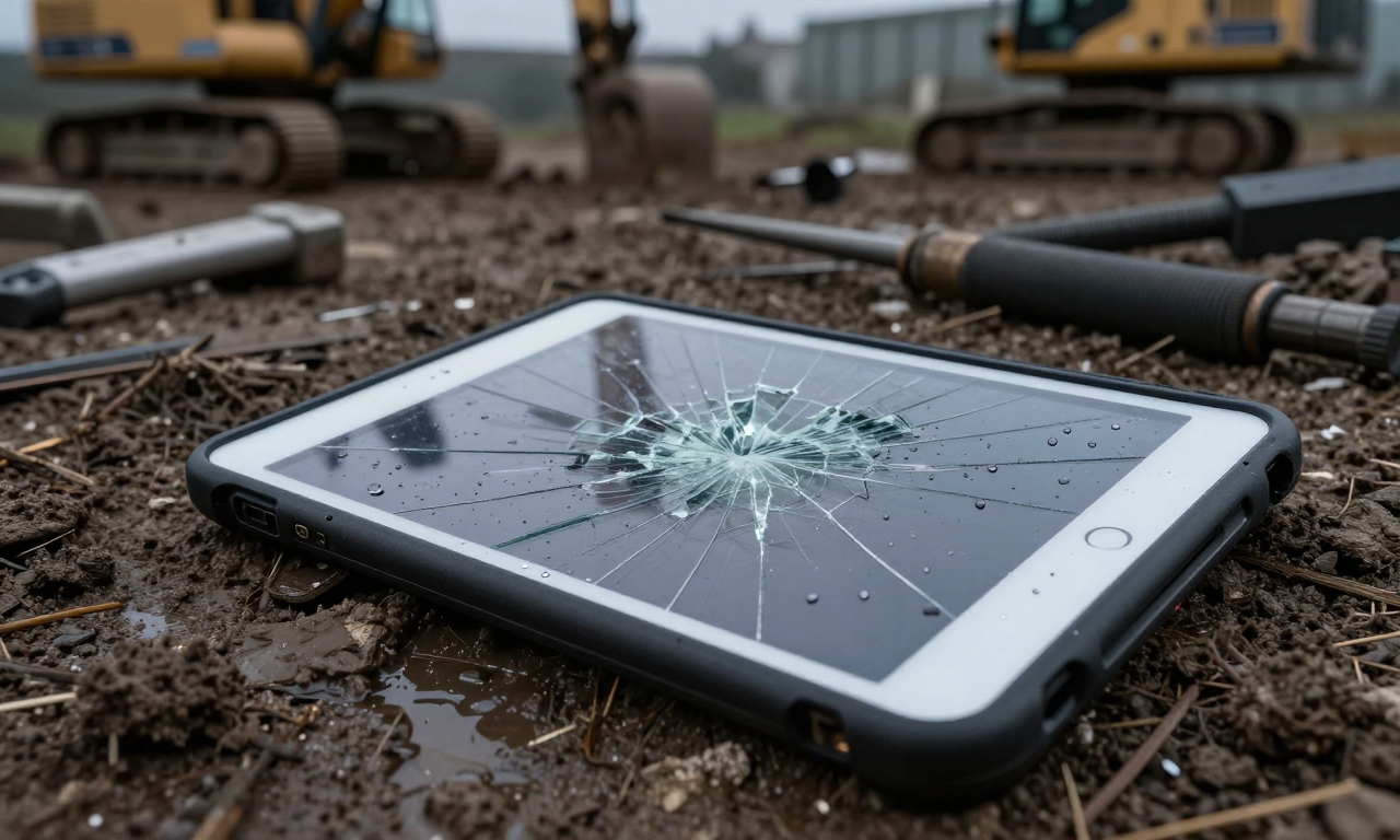 Damaged consumer tablet in harsh environment