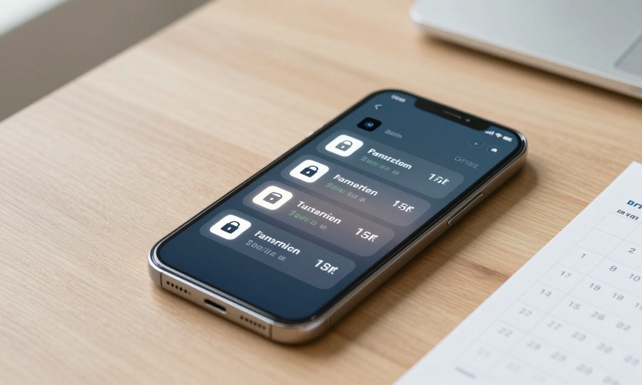 Smartphone with subscription notifications over camera