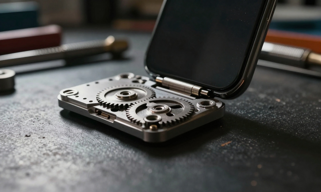 foldable phone hinge durability close-up