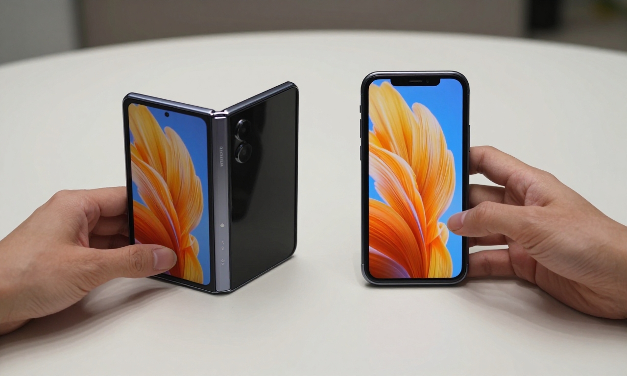 foldable phone compared to traditional smartphone