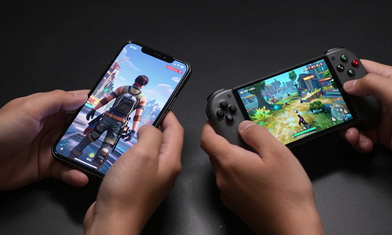 Gaming phones displaying graphics comparison