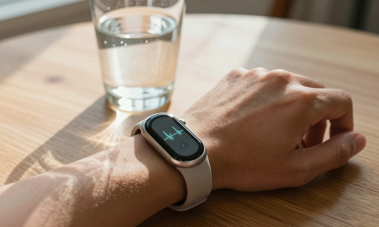 Health wearable monitoring biometric data