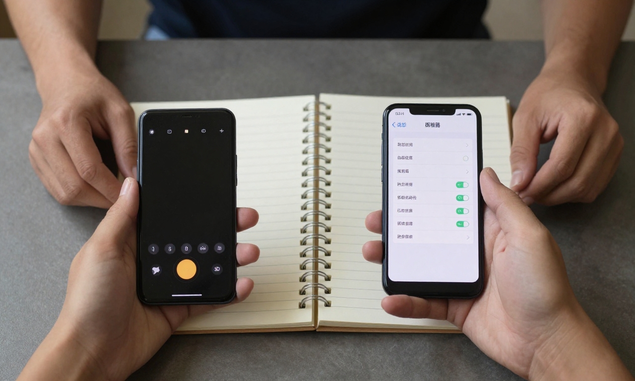 Person comparing smartphone camera value propositions