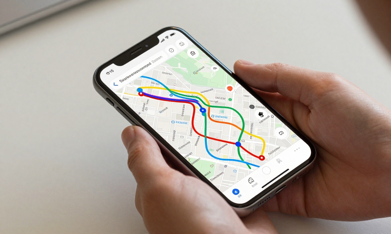 Smartphone location tracking system visualization
