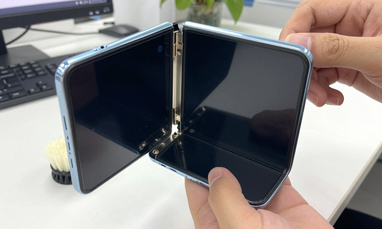 foldable phone hinge wear and screen protector