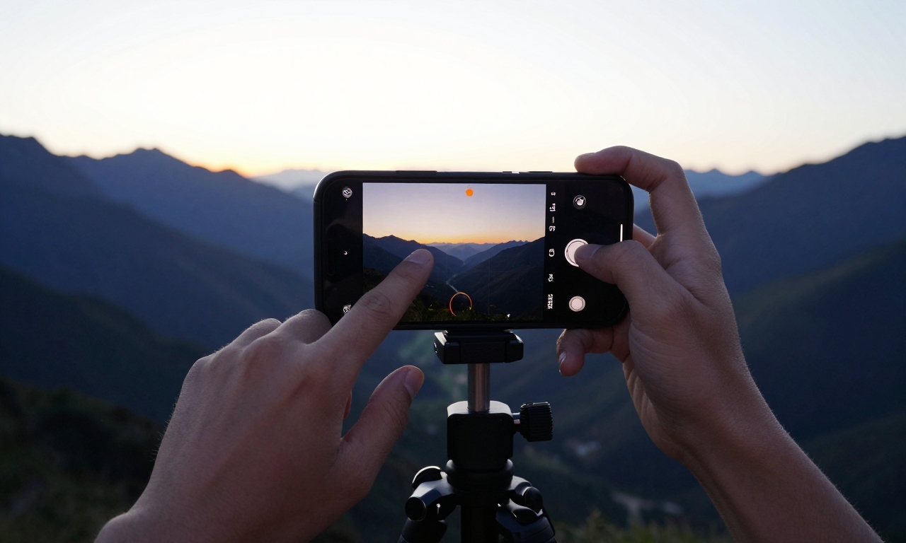 Manual Pro Mode for high-contrast landscape photography