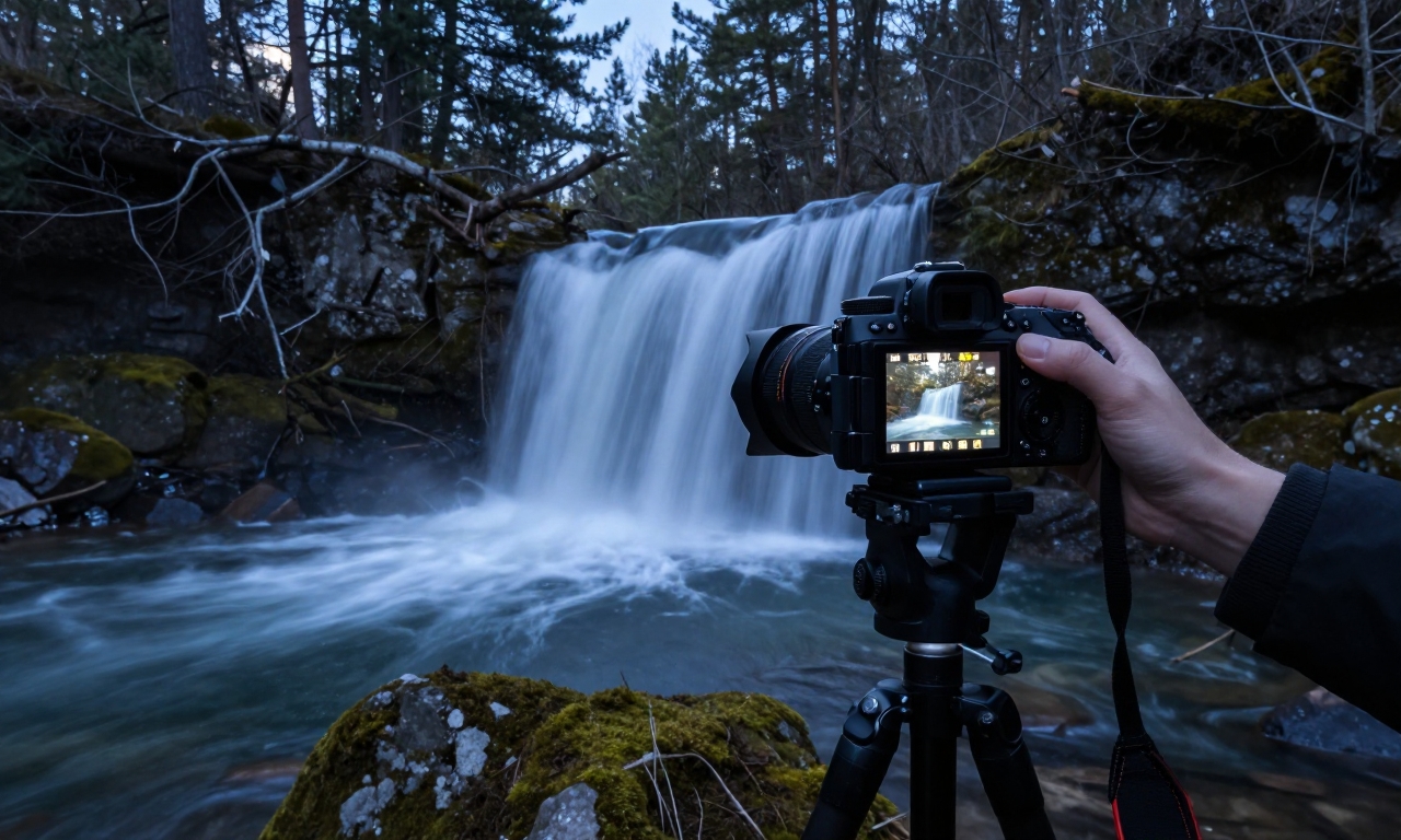 Manual Pro mode for waterfall long exposure