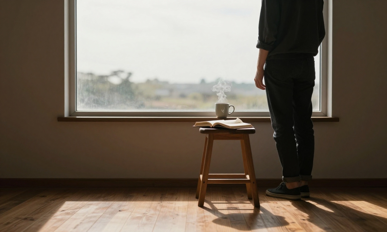 Mindful technology user reflecting on device relationship