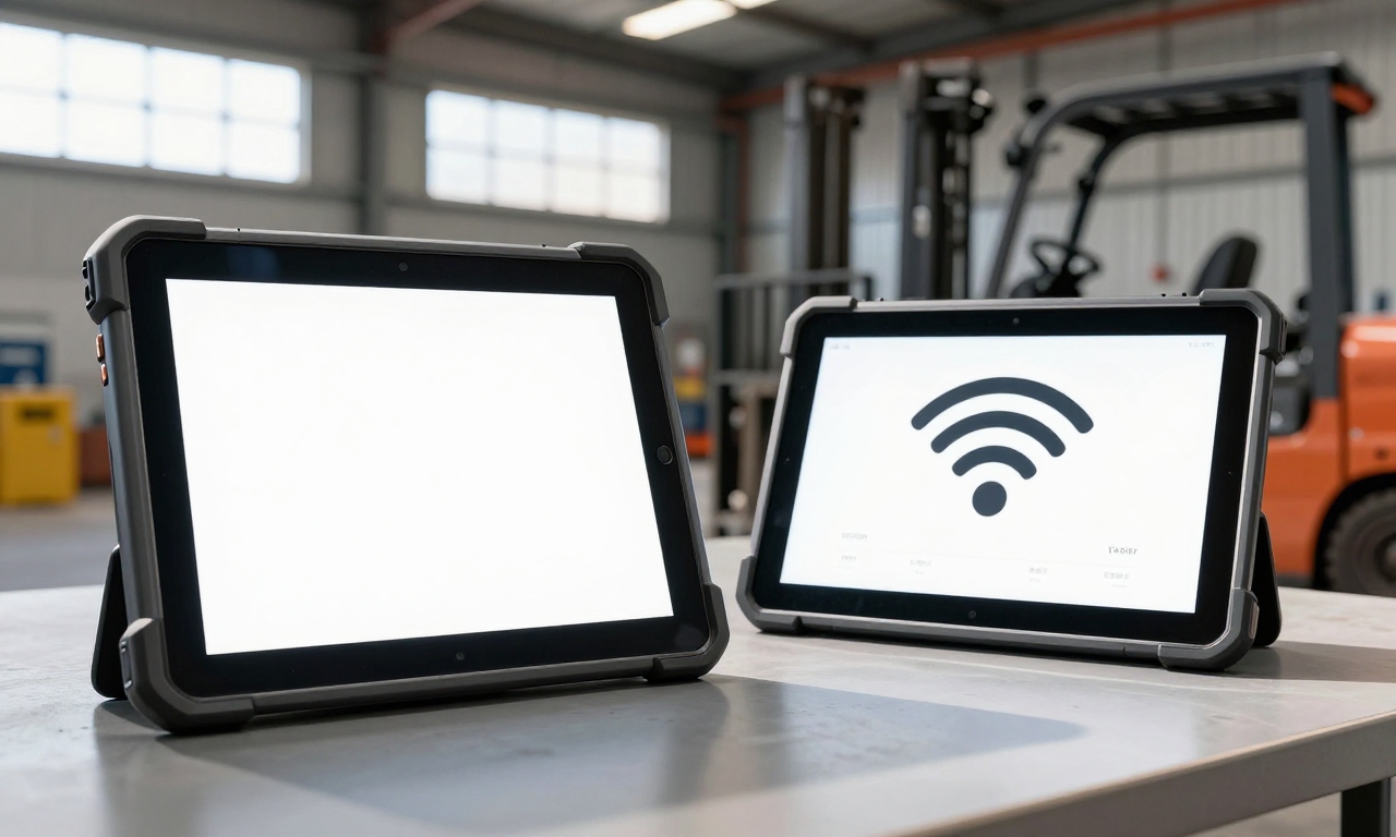 Rugged tablet performance in industrial warehouse
