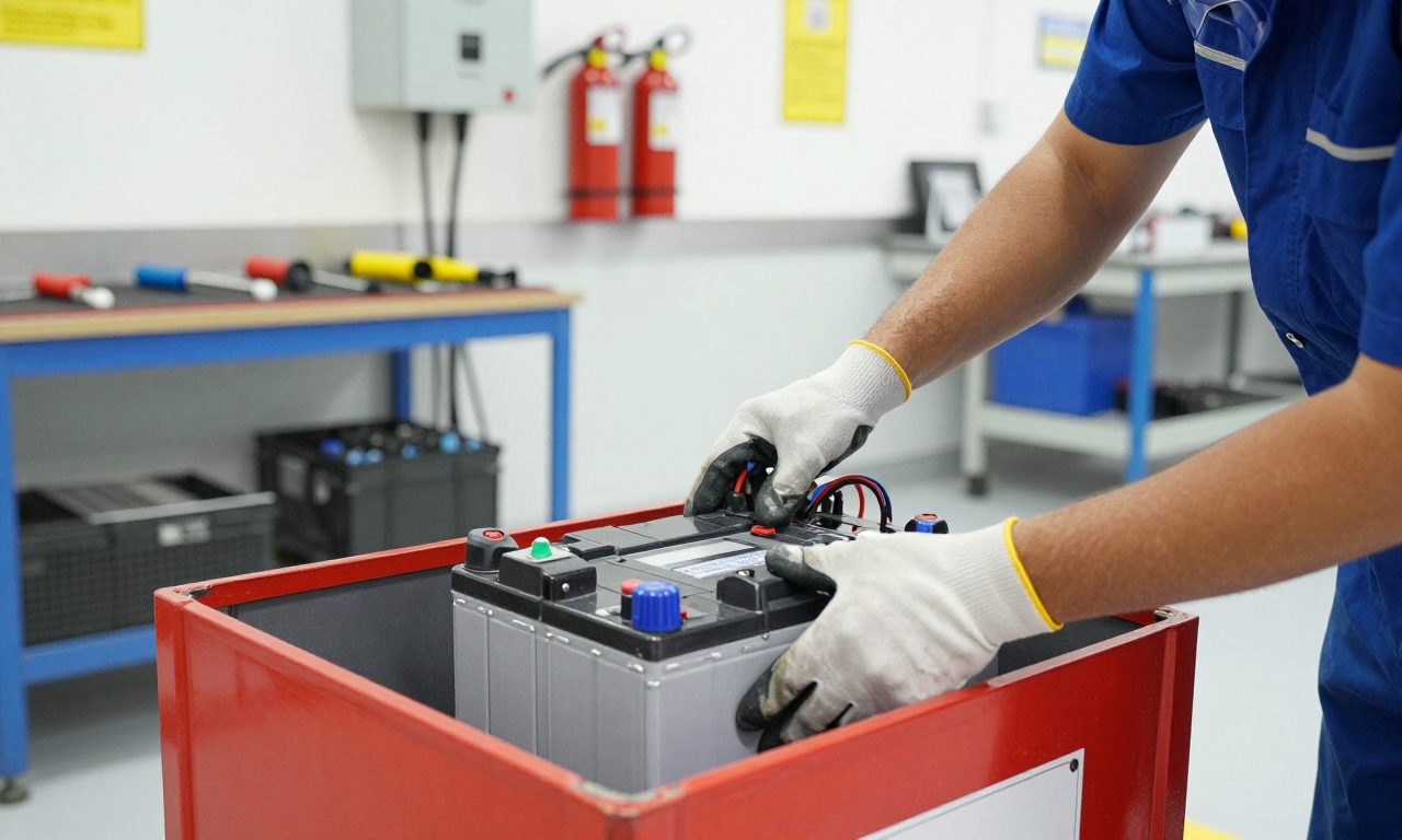 Professional battery replacement safety procedures