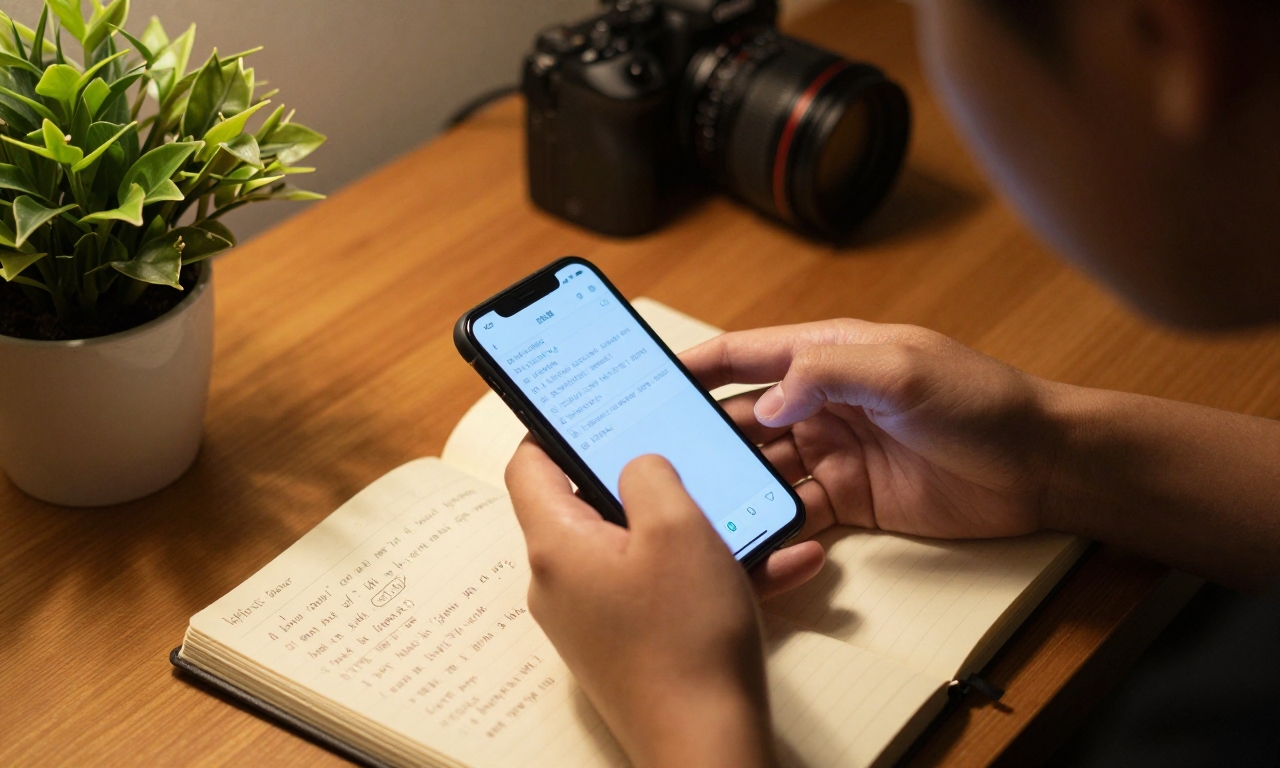 Person mastering smartphone camera photography skills