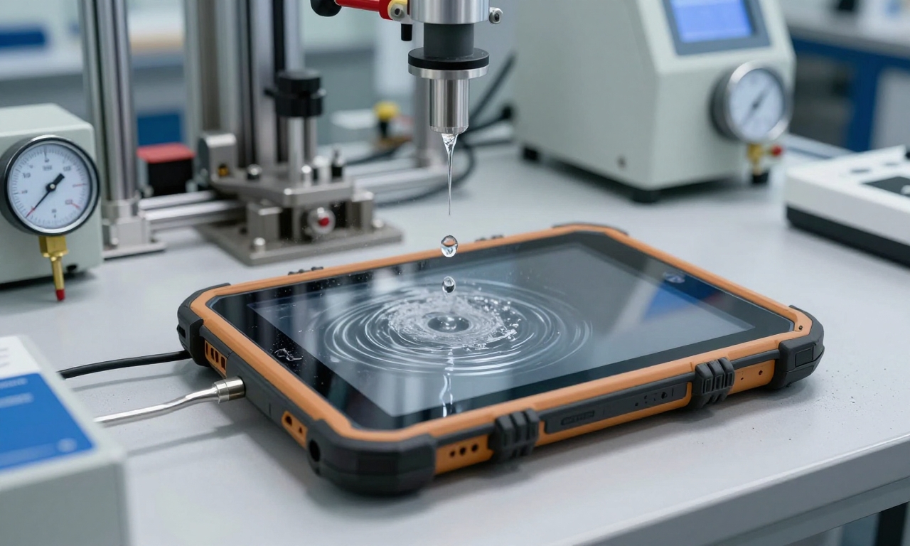 Rugged tablet durability testing in lab