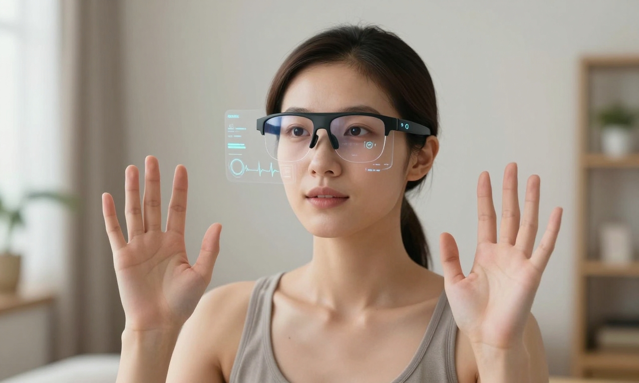 Smart glasses collecting biometric health data