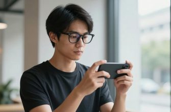 Person examining smart glasses with privacy concerns