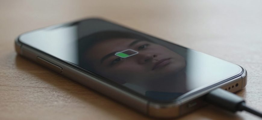 person charging smartphone in modern home