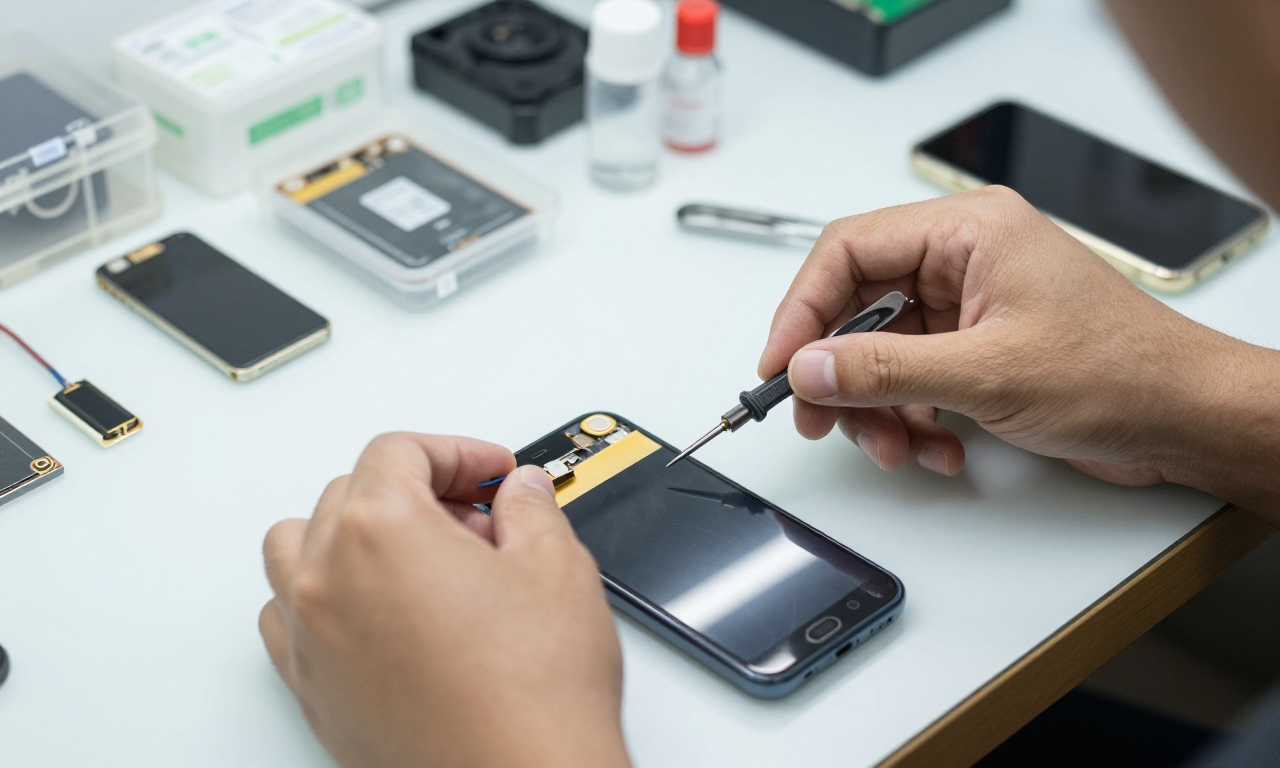 Smartphone battery replacement process