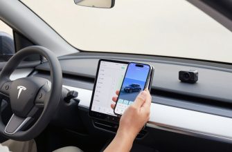 Smartphone connected car technology dashboard setup