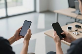 Person deciding between smartphone ecosystems at a crossroads