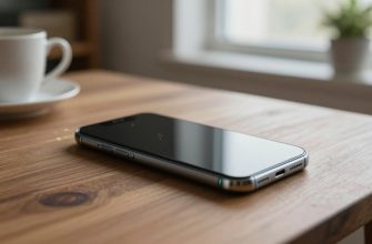 Smartphone with subtle digital security threats in home setting