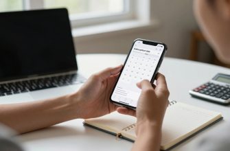 Person evaluating smartphone subscription costs